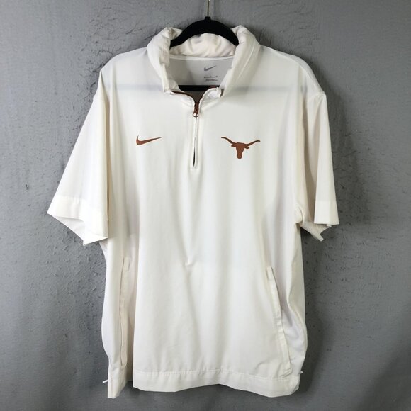 Nike Other - Texas Longhorns Jacket Mens XL White NCAA Football Nike Quarter Zip Pullover
